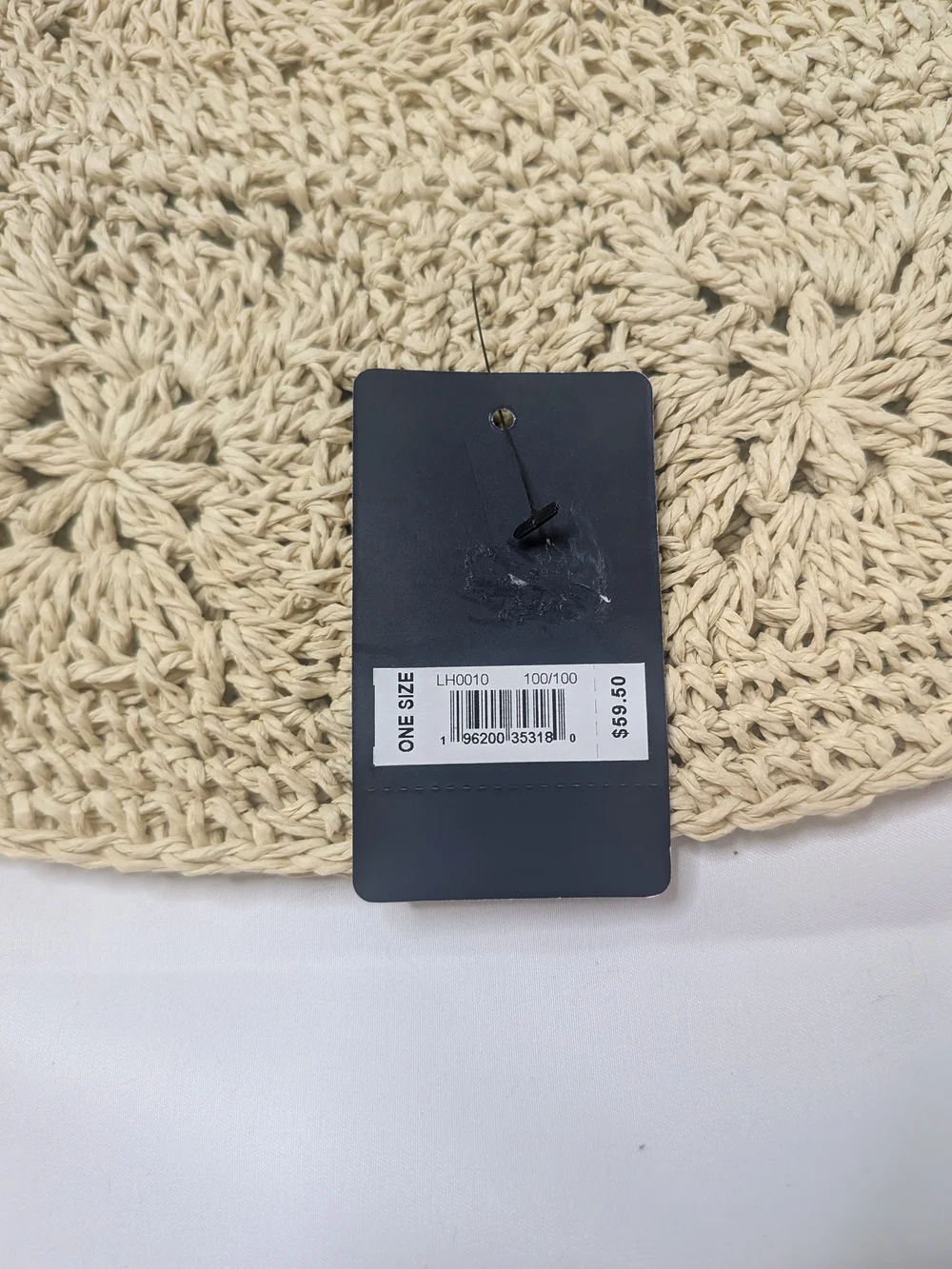 🔴5/$25 Lucky Brand Crochet Bucket Hat - Natural Cream - Picture 4 of 4
